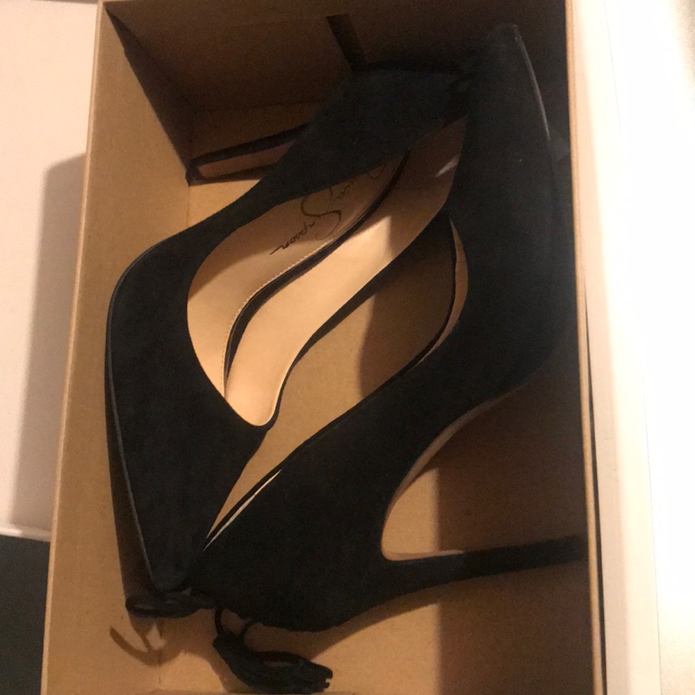 Jessica’s Simpson fringe heels
